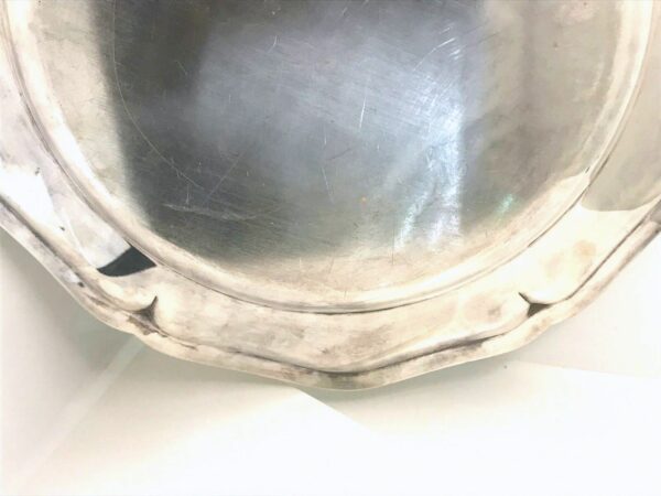 Plat en métal argenté Style Louis XVI – Image 4