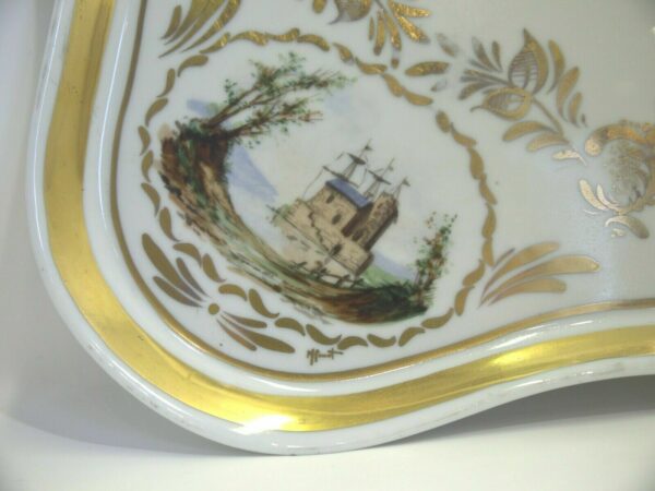 Plateau en porcelaine de Paris XIXème – Image 6