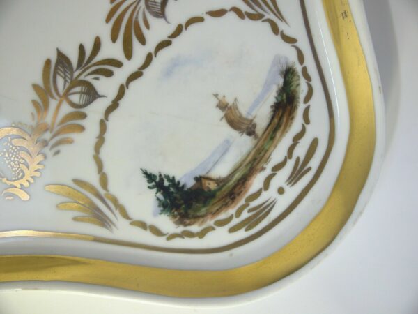 Plateau en porcelaine de Paris XIXème – Image 4