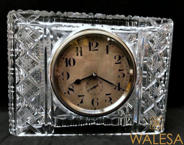 Rare PENDULETTE cristal VAL SAINT LAMBERT 1908