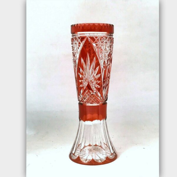 Vase cristal doublé Aurore VAL SAINT LAMBERT