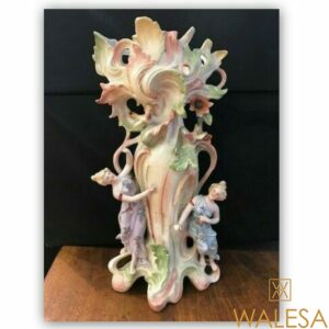 vase porcelaine biscuit Art Nouveau