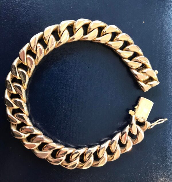 Bracelet chaîne en plaqué or de marque Excellence – Image 2