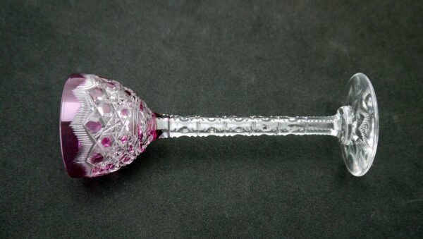 verre à liqueur cristal doublé Val Saint Lambert 13cm – Image 3