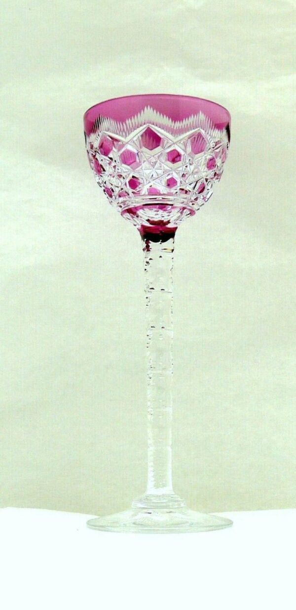 verre à liqueur cristal doublé Val Saint Lambert 13cm – Image 2