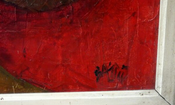BASTIN Pierre (1939- ) Huile sur toile Flûtiste – Image 4