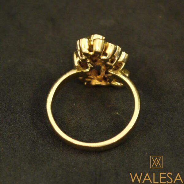 Bague or jaune rubis et diamants – Image 3