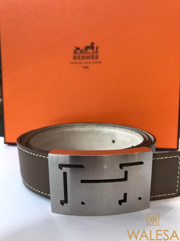 Ceinture Hermès cuir havane