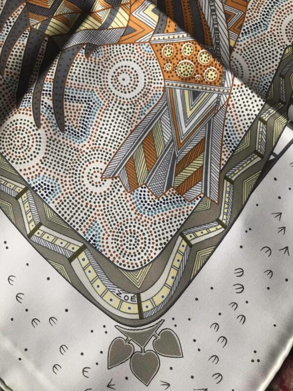 Hermès carré en soie "Rêve d’Australie" – Image 4