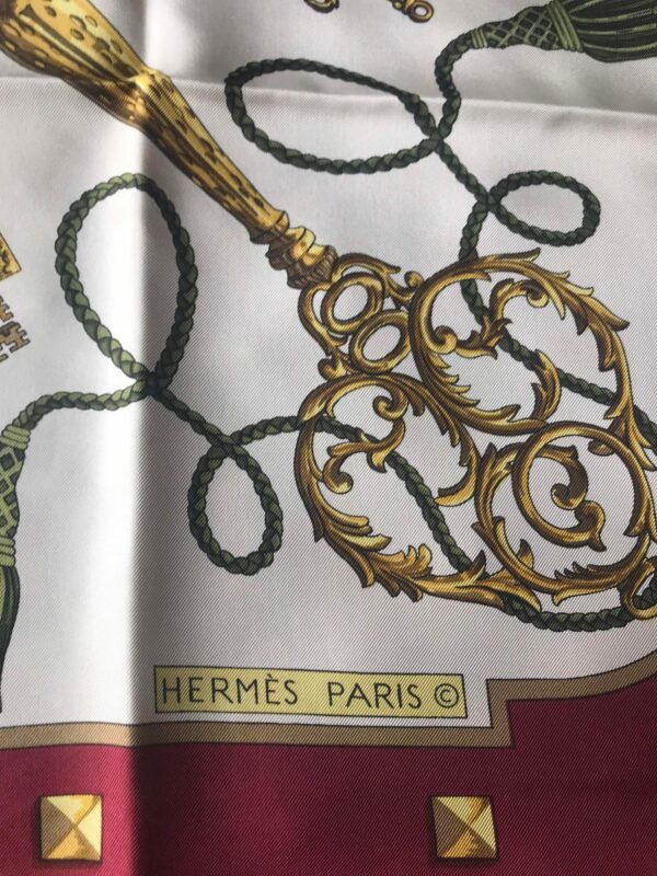 Hermès carré en soie « les clefs » – Image 3