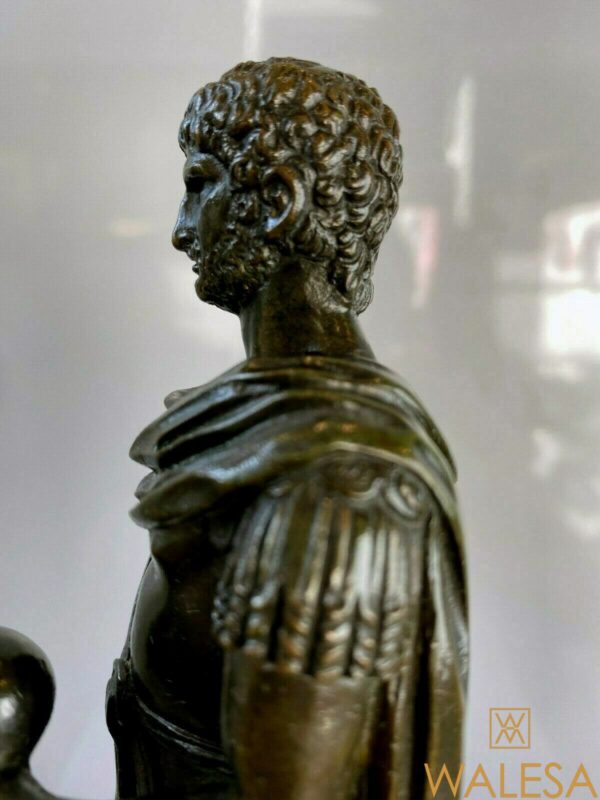Sculpture en bronze Empereur Romain – Image 3