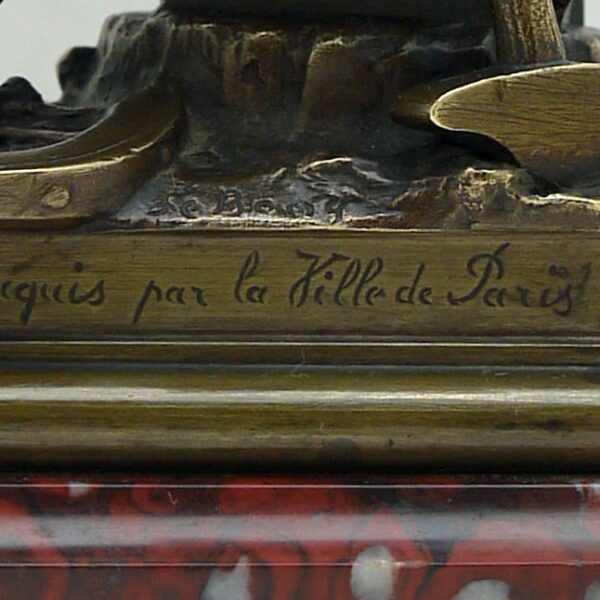 LE BOURG Charles Auguste Bronze titré Le Travail – Image 7