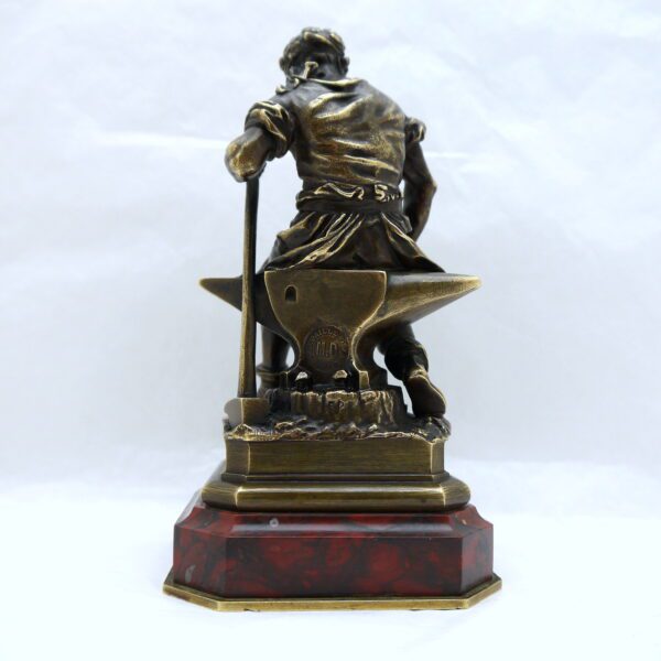 LE BOURG Charles Auguste Bronze titré Le Travail – Image 3