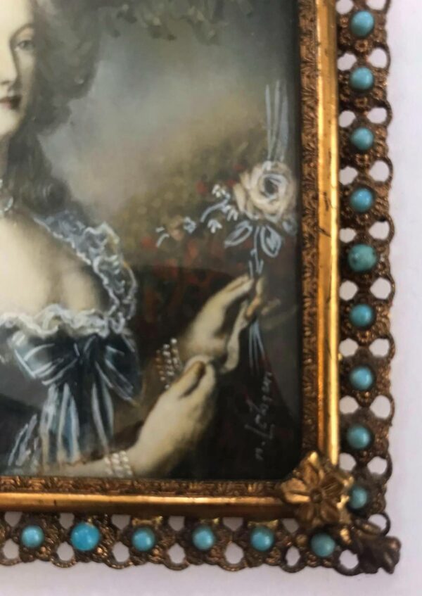 Miniature portrait Marie-Antoinette – Image 3