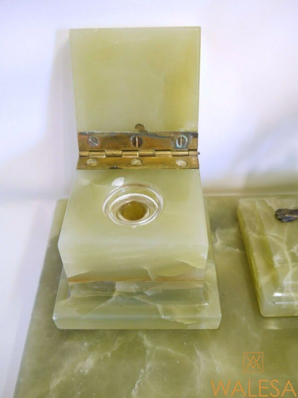 Encrier en onyx et bronze – Image 5