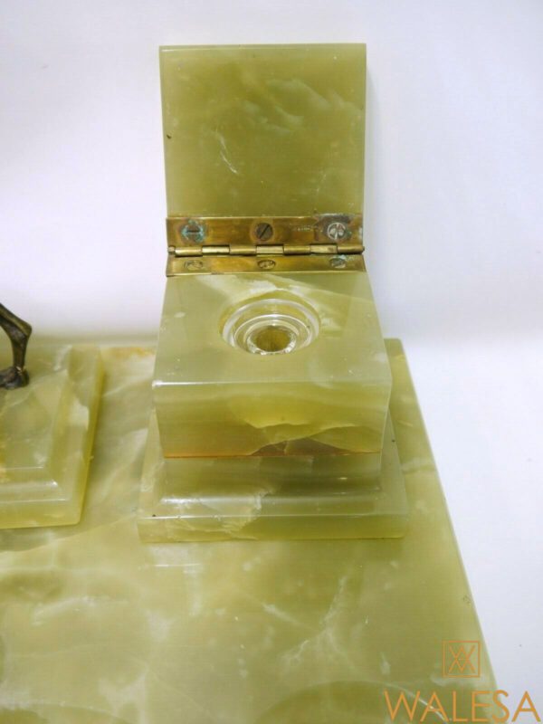 Encrier en onyx et bronze – Image 6