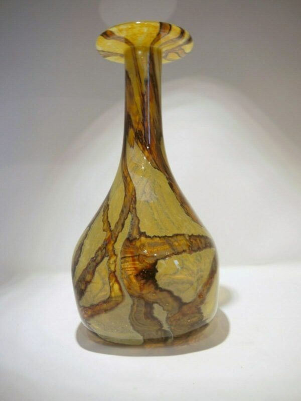 Vase en verre soufflé signé MDINA Michael Harris – Image 3