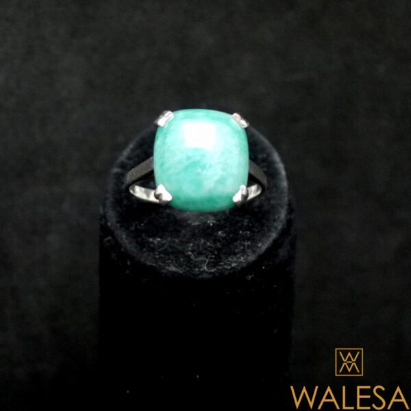 Bague argent et aventurine verte – Image 2