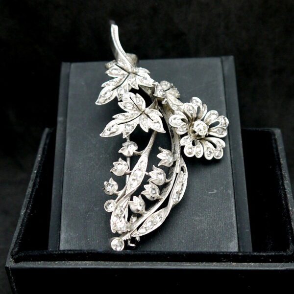 Broche platine et diamants – Image 3