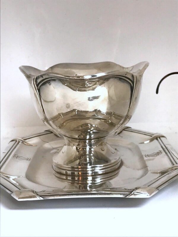 Saucière en argent massif FRANCE XIXe – Image 5