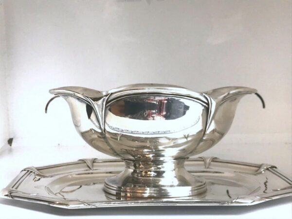 Saucière en argent massif FRANCE XIXe – Image 3