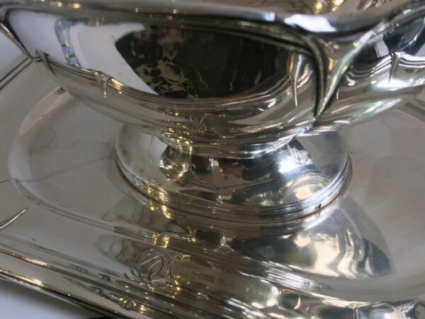Saucière en argent massif FRANCE XIXe – Image 8