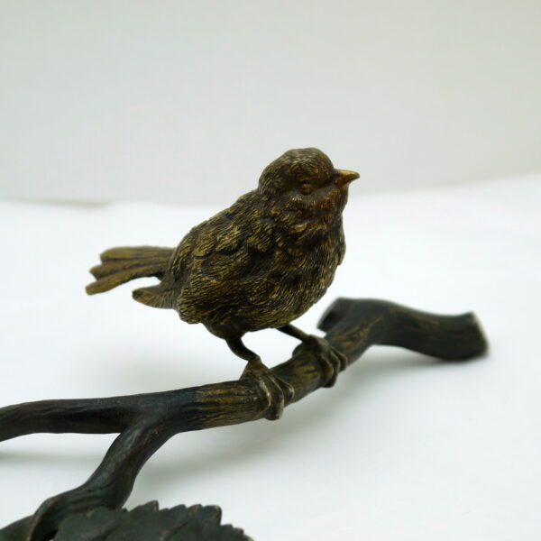 Vide poche en bronze oiseau – Image 2