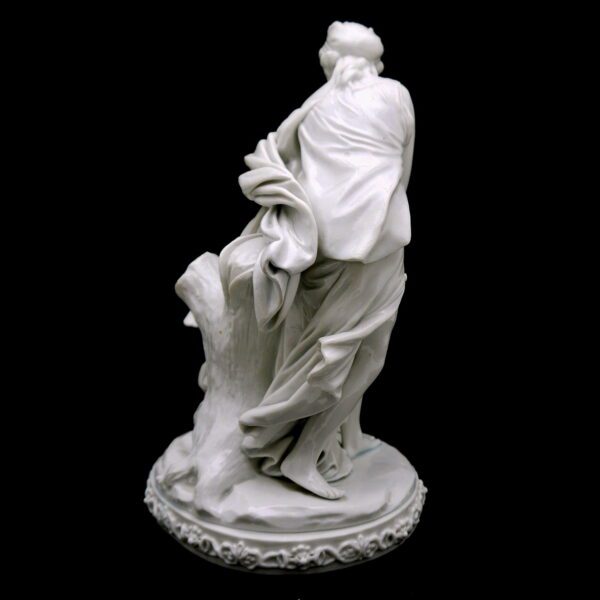 Capodimonte porcelaine groupe jeune femme et putto – Image 4