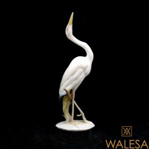 Heron en porcelaine polychrome Hutschenreuther