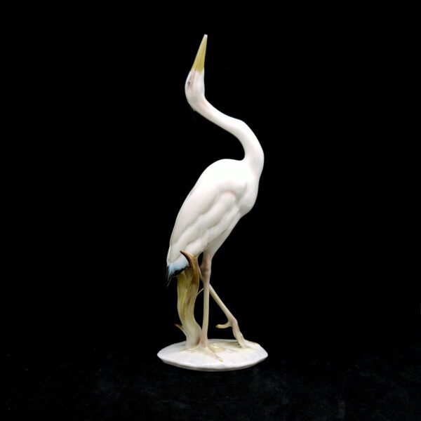 Heron en porcelaine polychrome Hutschenreuther