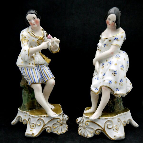 Porcelaine de Paris XIXème - Couple