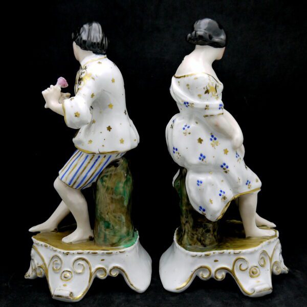 Porcelaine de Paris XIXème - Couple – Image 5