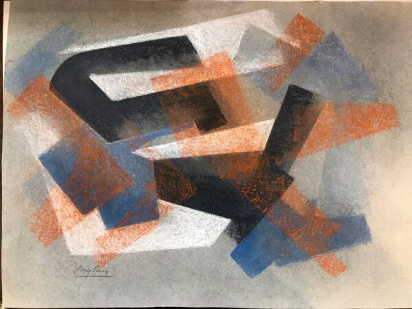 DEGLAIN Anne composition abstraite – Image 2