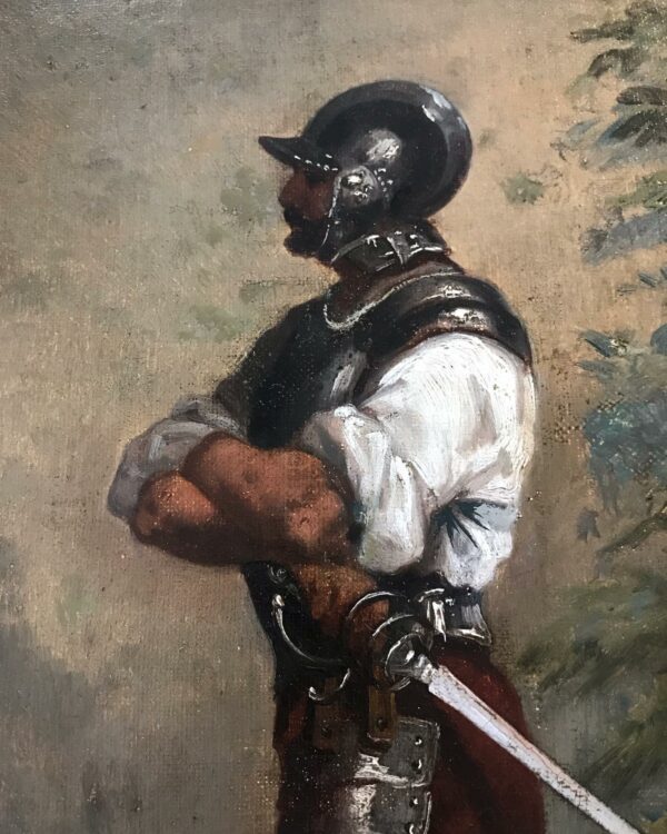 Huile sur toile "Conquistador" – Image 3