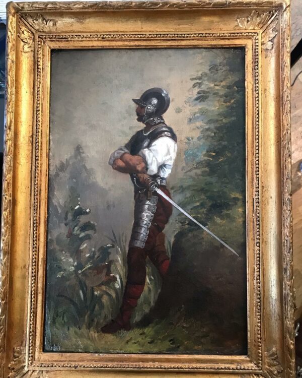 Huile sur toile "Conquistador" – Image 2