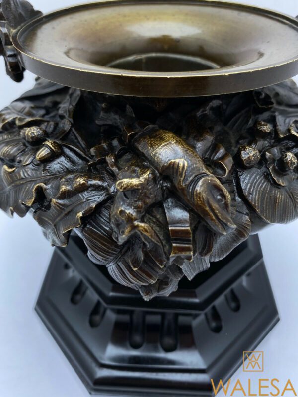 Cassolette bronze et marbre Napoléon III – Image 4