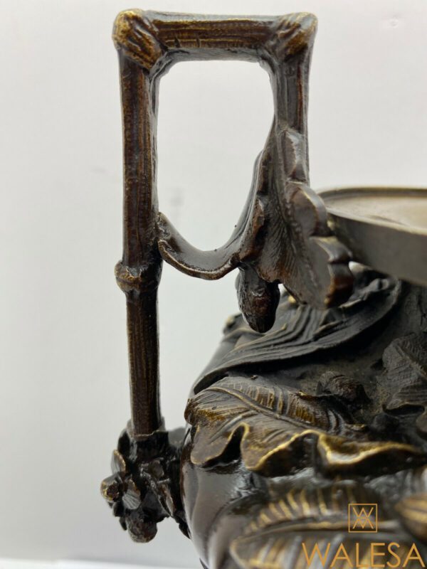 Cassolette bronze et marbre Napoléon III – Image 6