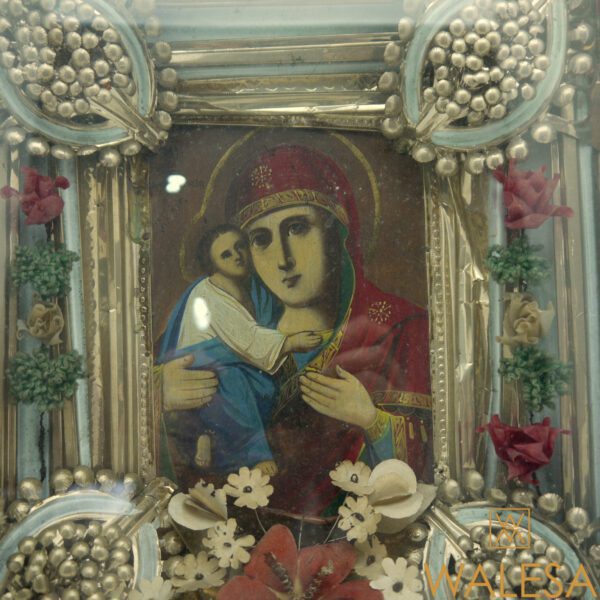 Icône orthodoxe russe dans un coffret vitré – Image 2