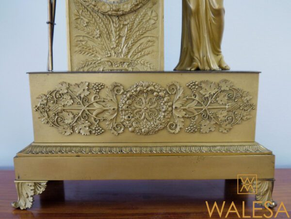 Pendule Empire Bronze doré "Cérès" – Image 5