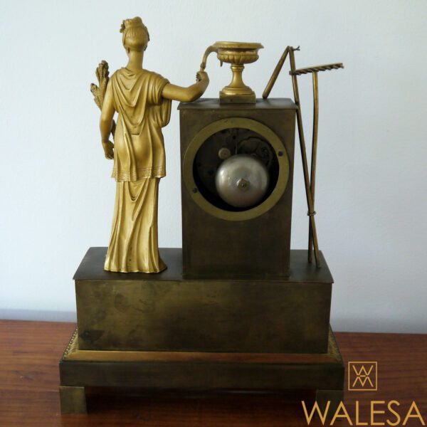 Pendule Empire Bronze doré "Cérès" – Image 8