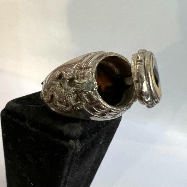 Bague à secret ou à poison en argent – Image 2