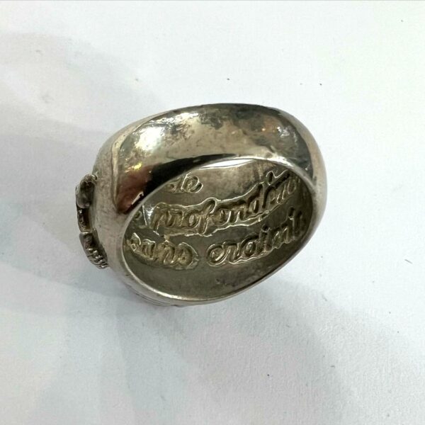 Bague à secret ou à poison en argent – Image 4