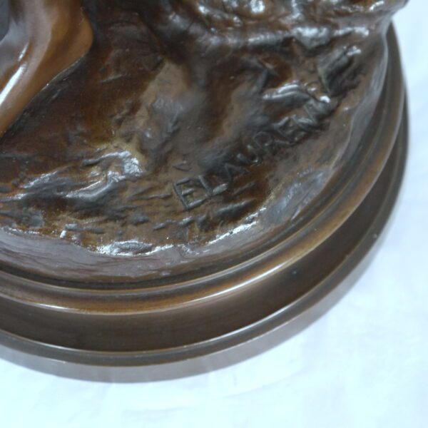 Eugène Laurent Bronze "la pécheuse" – Image 7
