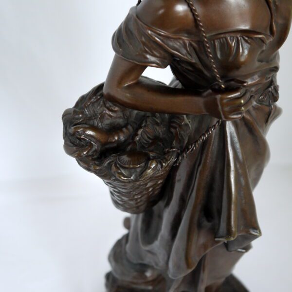 Eugène Laurent Bronze "la pécheuse" – Image 6