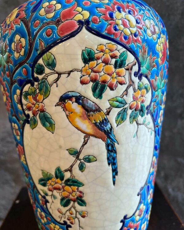 LONGWY Grand vase Emaux Cloisonnés – Image 3