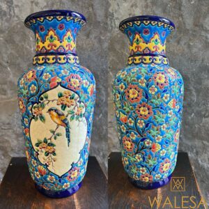 LONGWY Grand vase Emaux Cloisonnés
