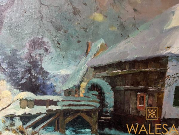 Victor THISE « Moulin d’Alken » huile sur toile – Image 2