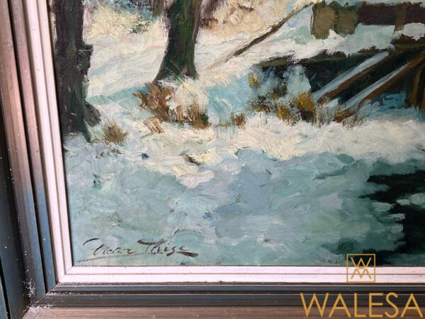 Victor THISE « Moulin d’Alken » huile sur toile – Image 3