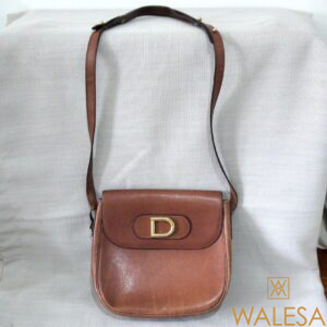Delvaux sac cuir couleur camel