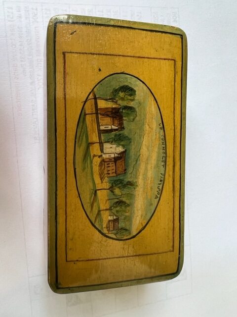 coffret bois de Spa- Jolité de Spa - boîte à timbres Spa